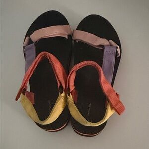 Multicolor Women's Casual Strap Sandals - Pink, Purple, Yellow, Orange
